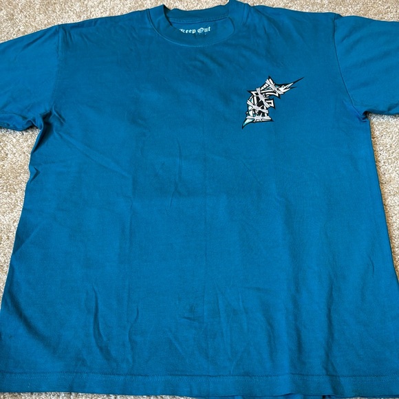 Keep Out Fake Love TEAL FLORIDA T-SHIRT - Picture 3 of 7